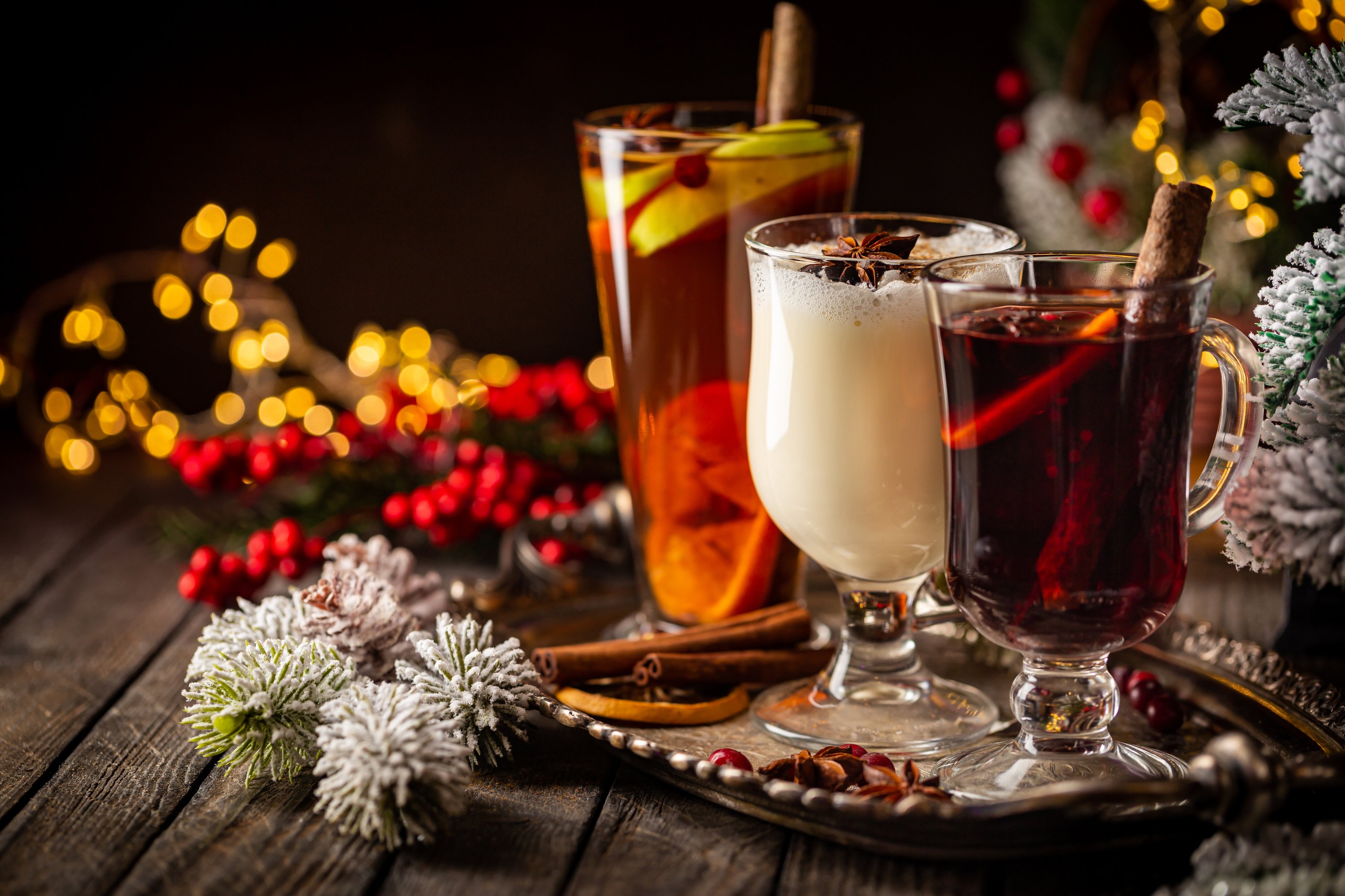 Winter alcoholic hot drinks